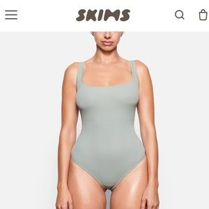 Skims cotton rib bodysuit